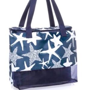 Thirty one Sand and Shore Thermal insulated tote bag cooler starfish